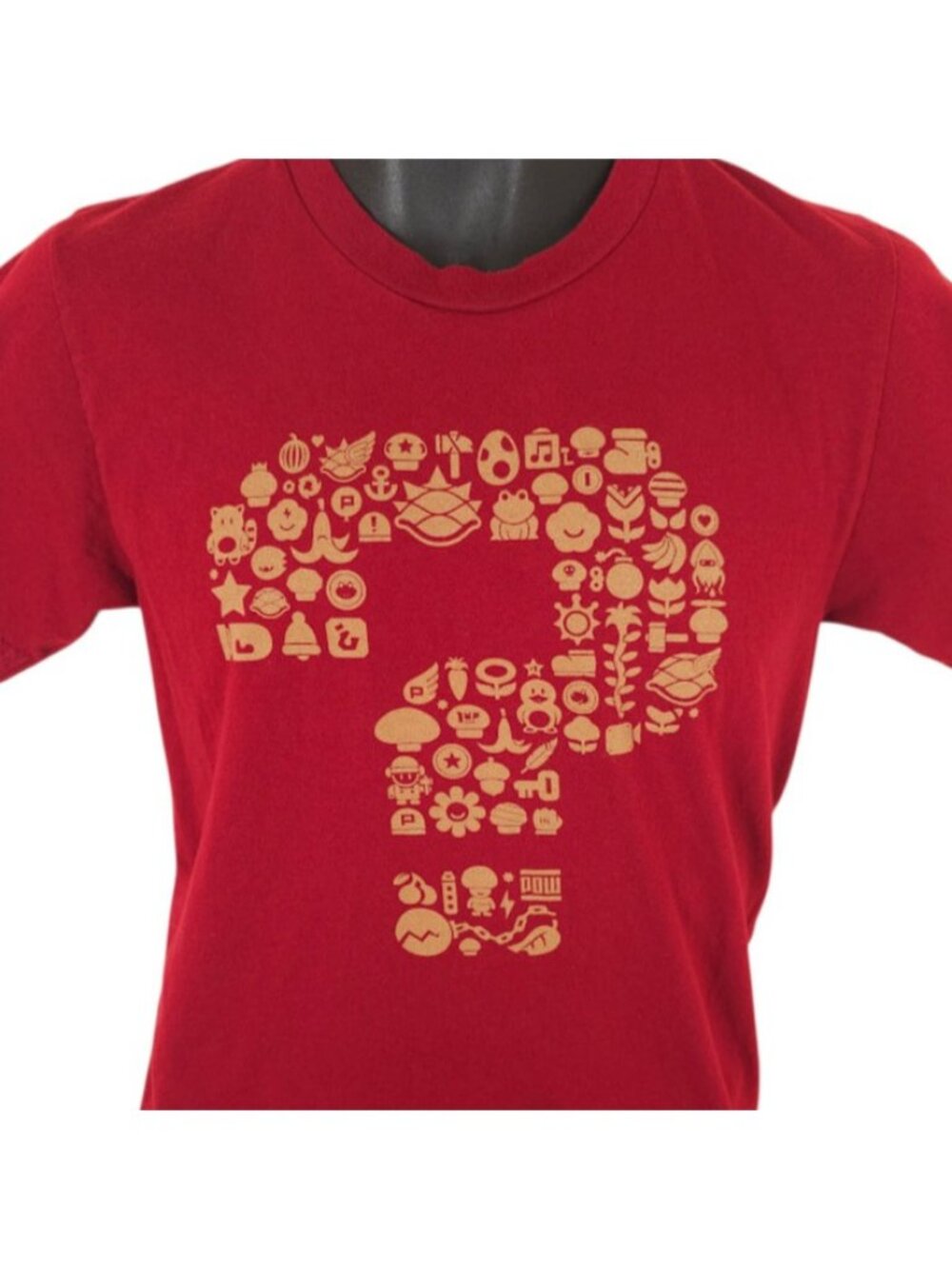 Super Mario Bros T Shirt Mens Size Small Red FanGamer Nintendo Made In USA